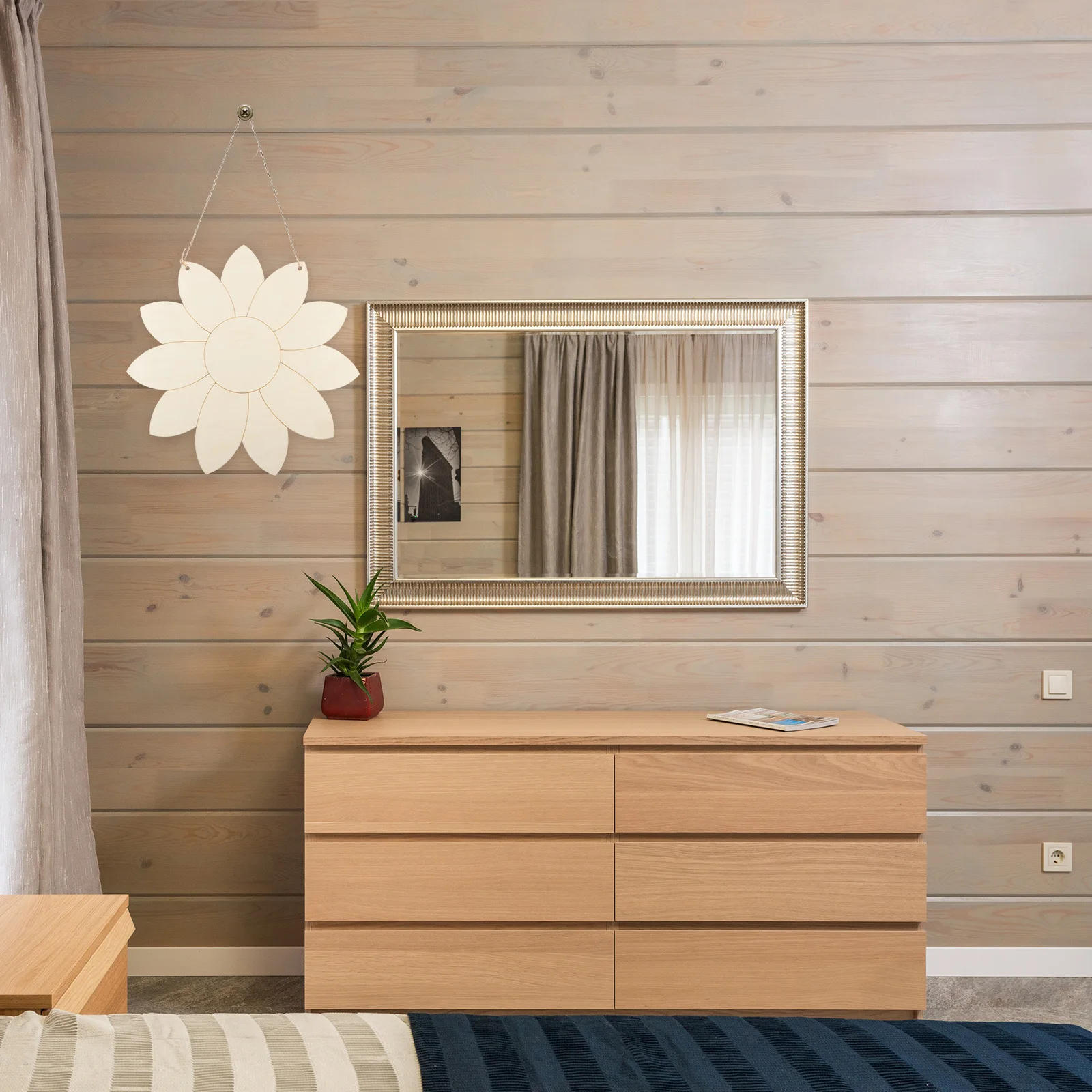 

2Pcs Blank Wood Hanging Sign Unfinished DIY Plaque for Crafting Home Decor Wall Art Wooden Decoration Wood Plaque