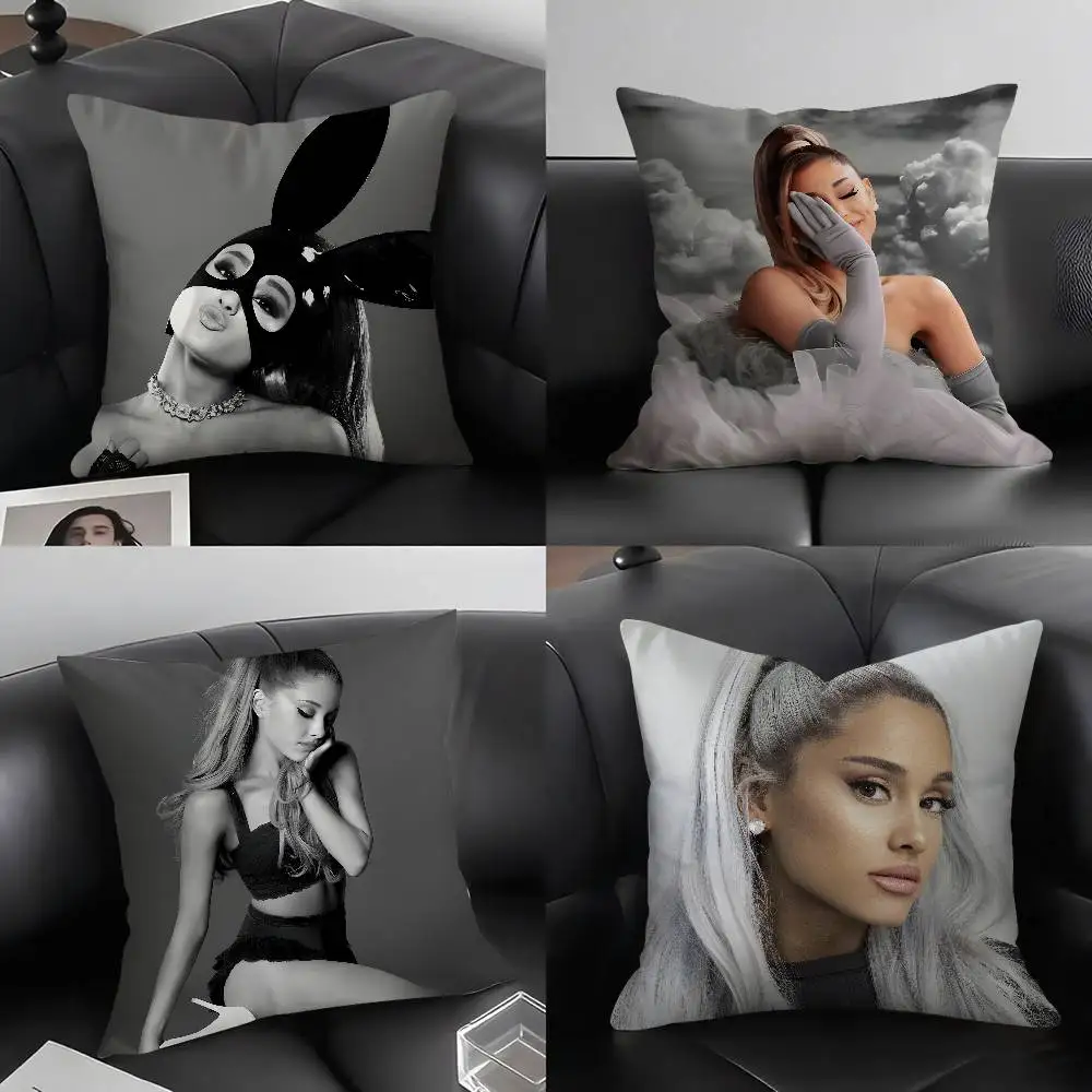 

Pop Singer A-Ariana GrandsS Pillow Case Soft Plush Fabric Double Sided Print Decorative Home Living Room Gift Cushion