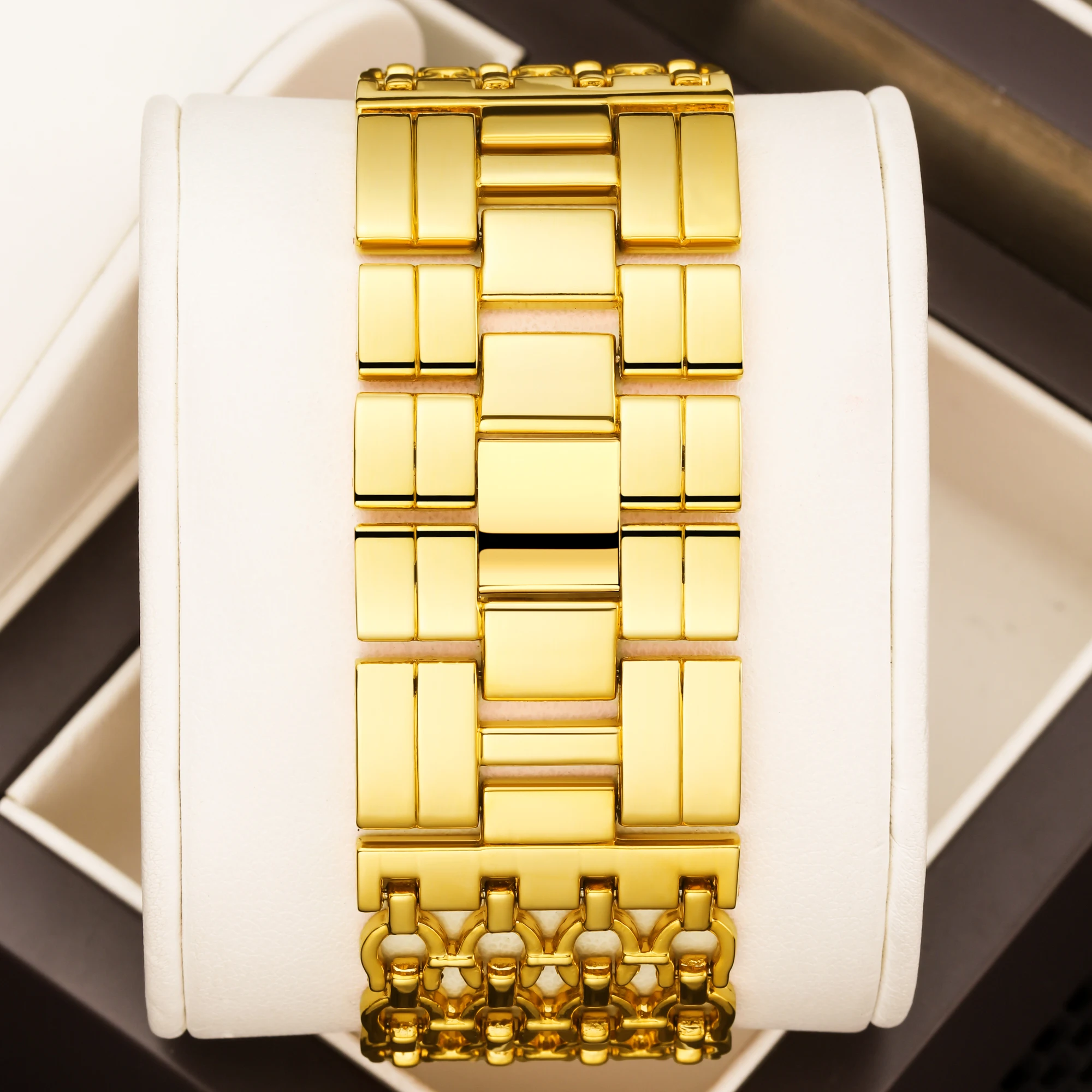 YaLaLuSi женские кварцевые часы золотые Роскошные роскошные рекламные часы-скелетоны дизайнерские коробки для часов с ионным покрытием