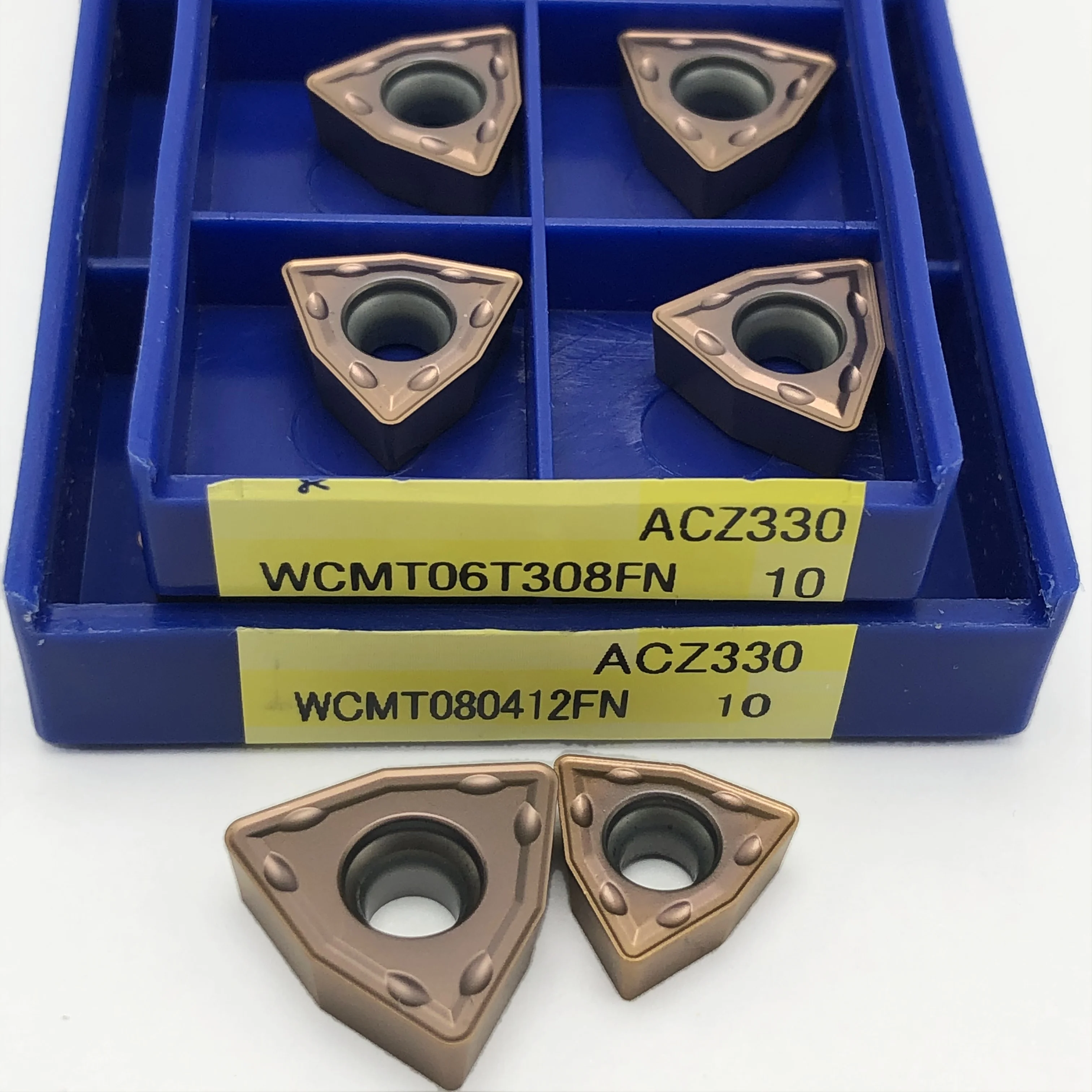 Herramienta de corte de torno CNC, 100% Original, WCMX030208, WCMX040208, WCMT050308, WCMT06T308, WCMT080412FN, ACZ330