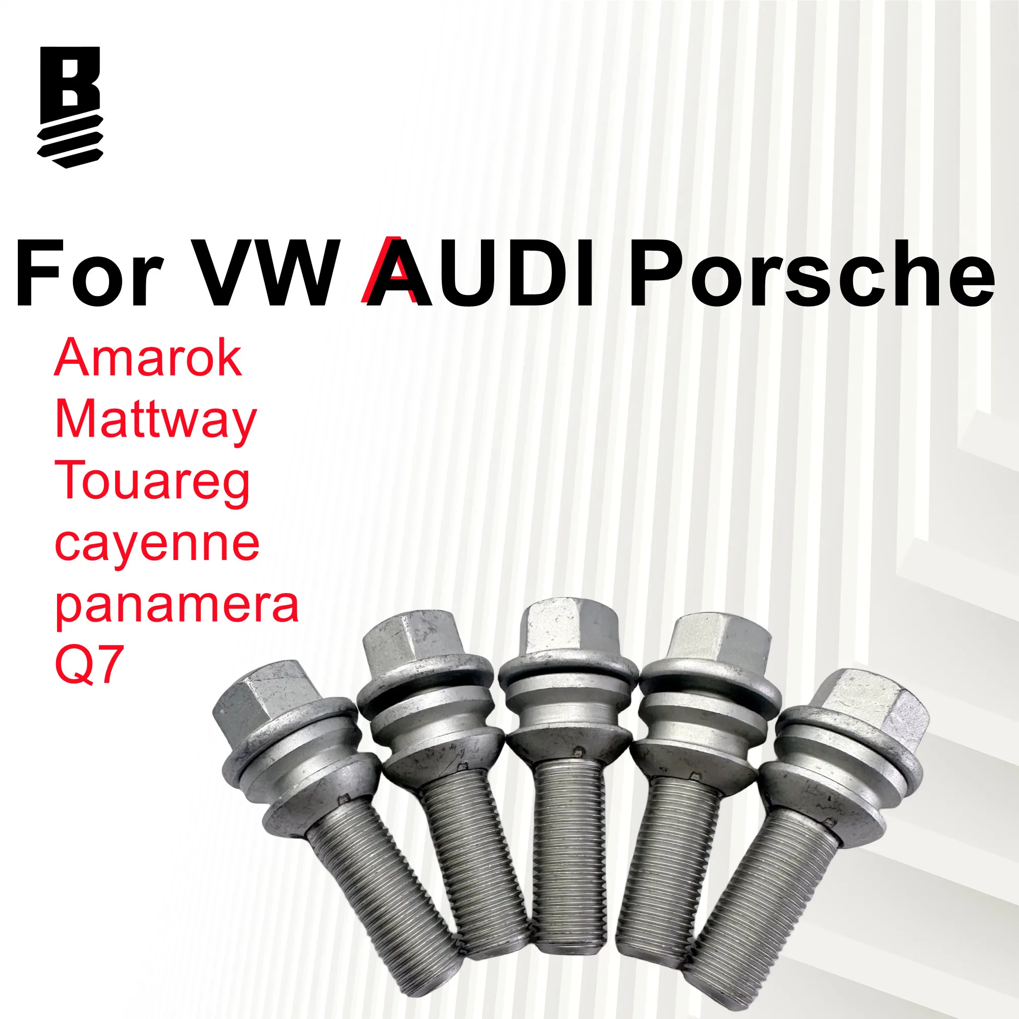 BOLT BOSS WHT001693 WHT002529 7L0601139A WHT004676 95536120300 Wheel Screws for Amarok Mattway Touareg Cayenne Panamera Q7