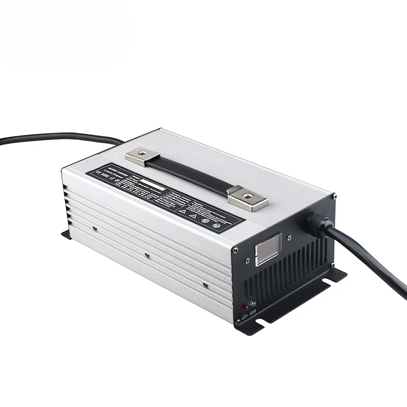 

50A PFC Car Battery Charger 12v 72V 24v 40A 48v 25A LiFePO4 Battery Lead-acid Battery Electric Forklift Intelligent Charger