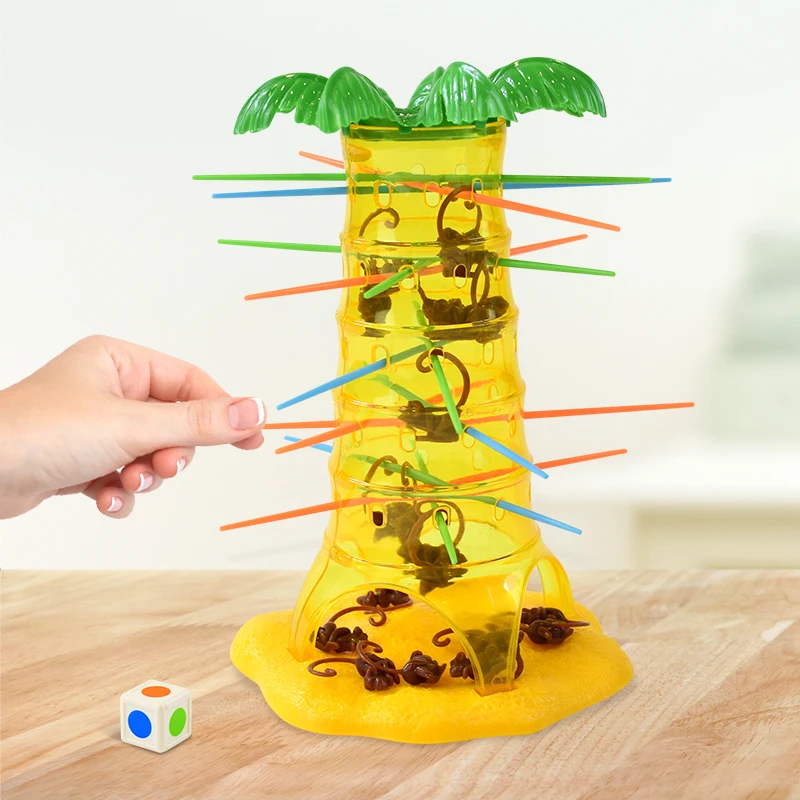 Funny Monkey Climbing Tree Games Toy Turn Monkeys Down Monkey Tree Climbing Toy Parent Child Interactive Party Desktop Game Toys