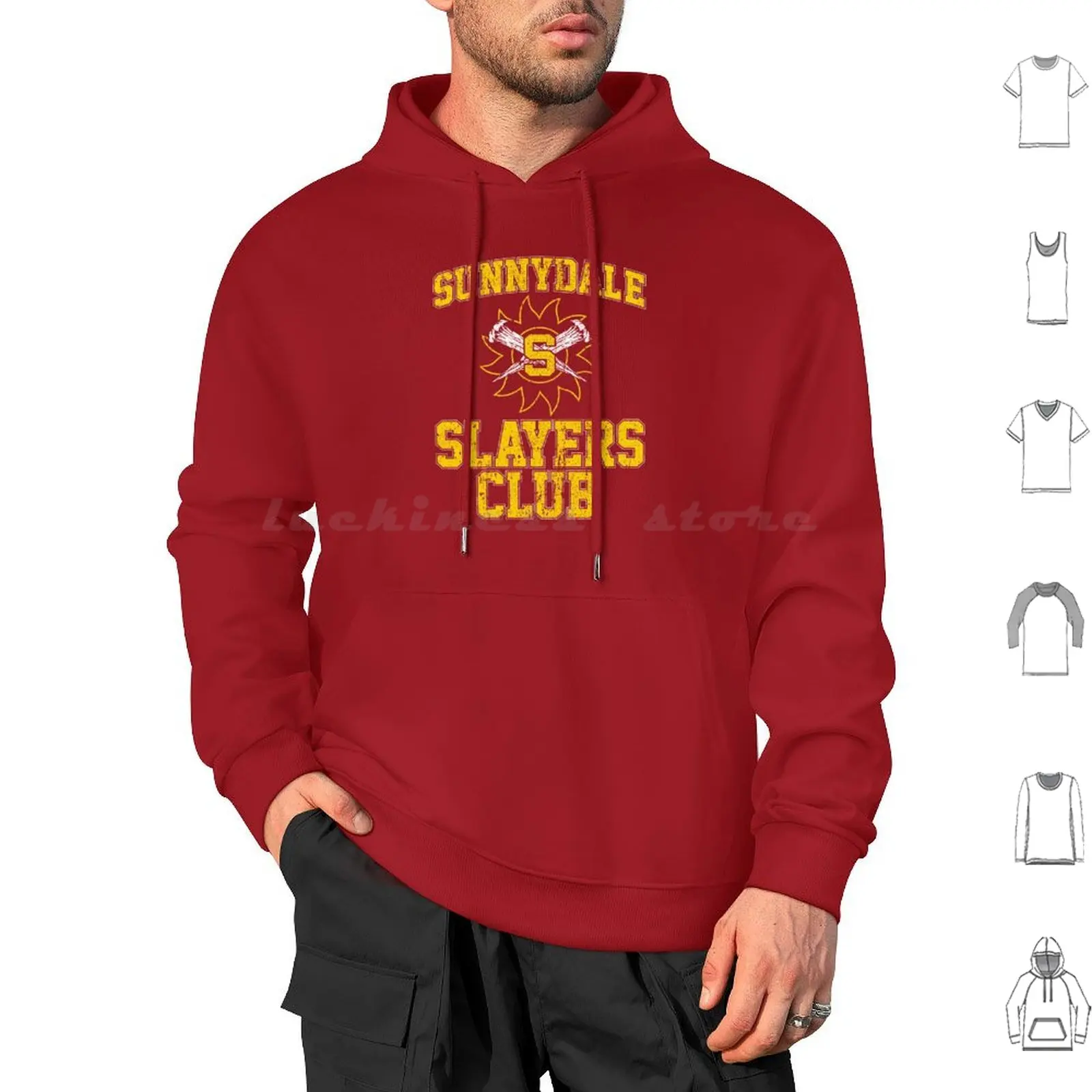 Club Hoodie cotton Long Sleeve Spike Sarah Michelle Gellar Btvs Joss Whedon Buffy Buffy Summers Angel Whedon