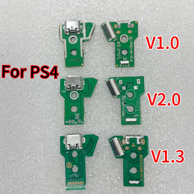 10pcs/lot for PS4 Not Original Gamepad Controller Micro Usb Charging Socket Board 1.0 1.3 2.0