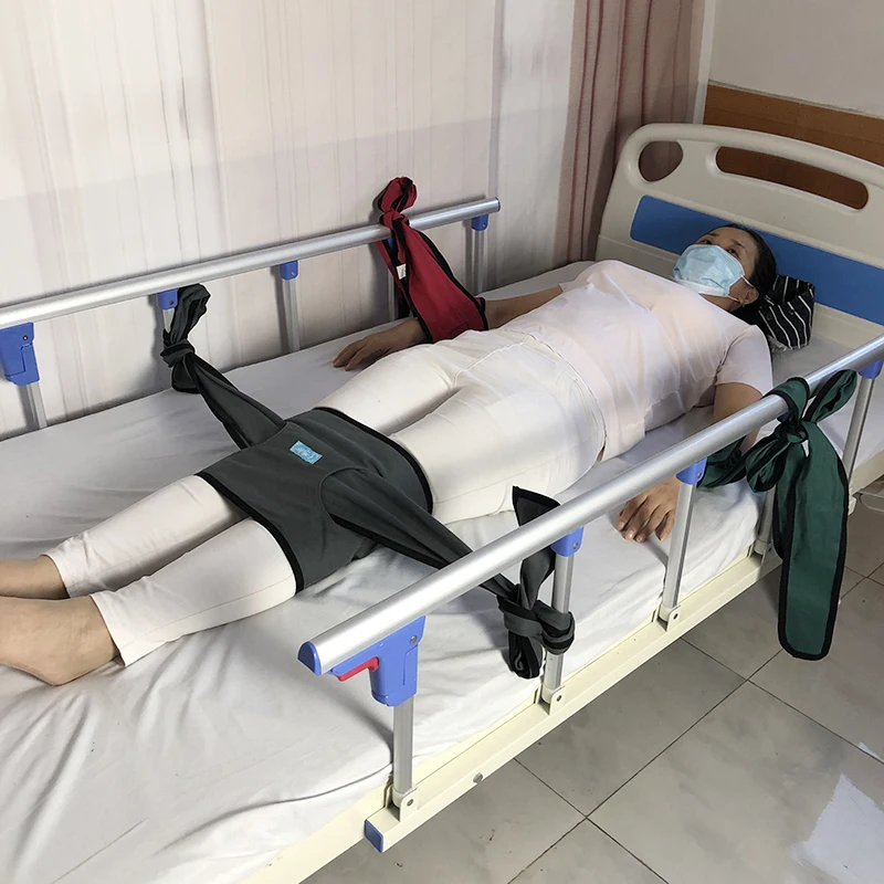 Surgical fixation of leg, patient restraints, bed safety straps, elderly people