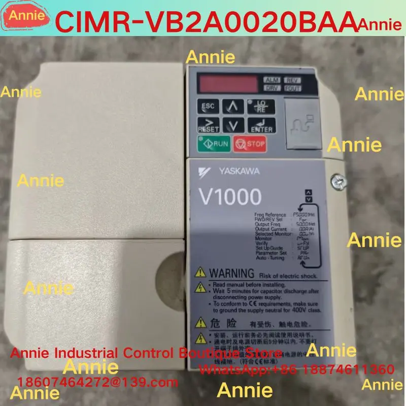 Second-hand test OK  V1000 frequency converter CIMR-VB2A0020BAA, 5.5KW/3.7KW, 200V three-phase input