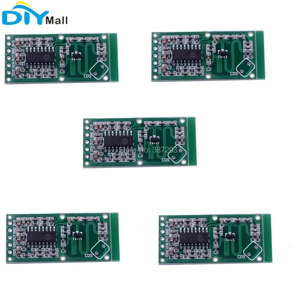 5 pçs/lote RCWL-0516 Módulo Interruptor Sensor de Radar de Microondas Detector de Movimento Do Corpo Humano Indução Board para Arduino