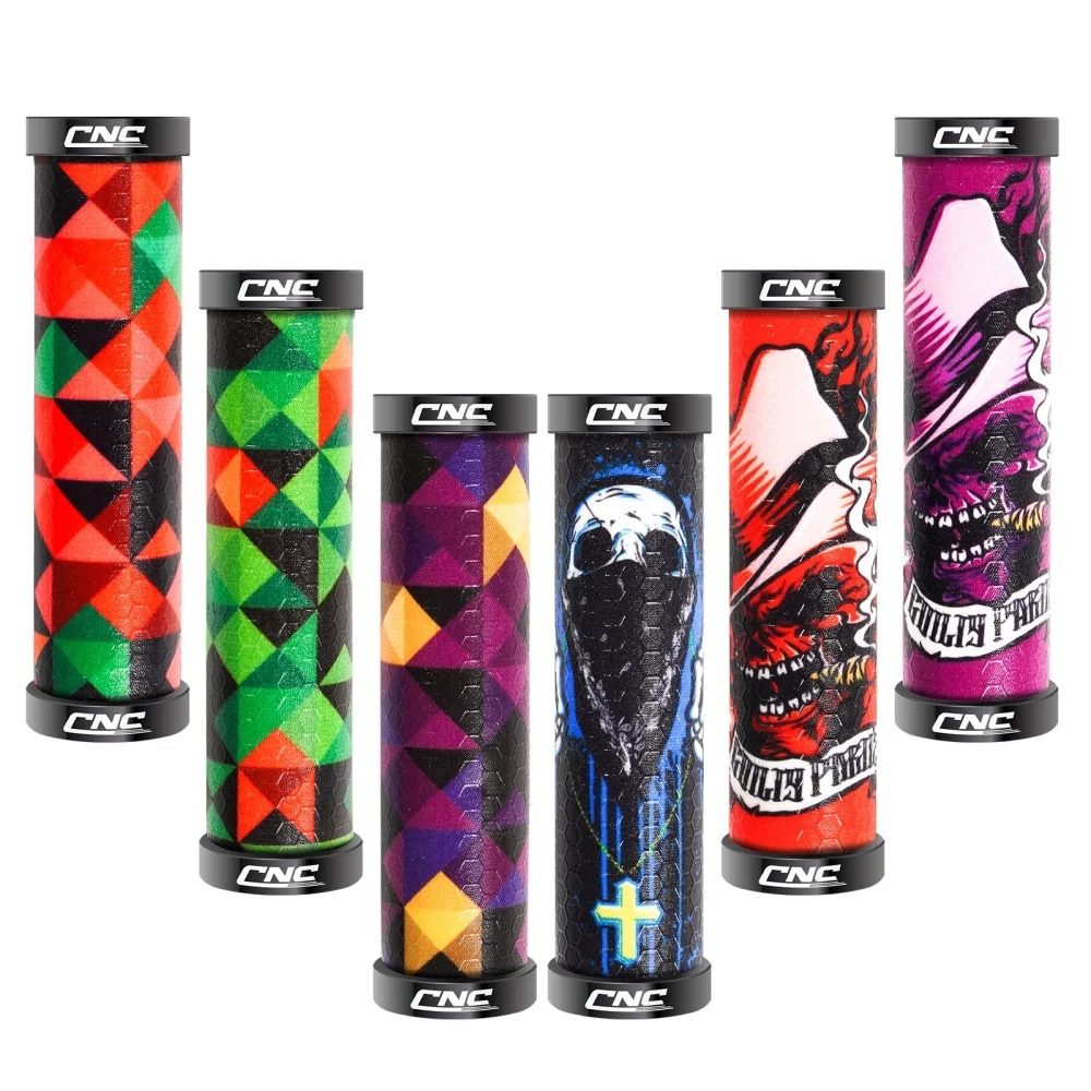 AliExpress chooee CNC Bicycle Accessories MTB Cuffs Silicone Bike Handlebar Grips Lock-on Non-Slip Comfort Absorb Shock Handle Bar Grip