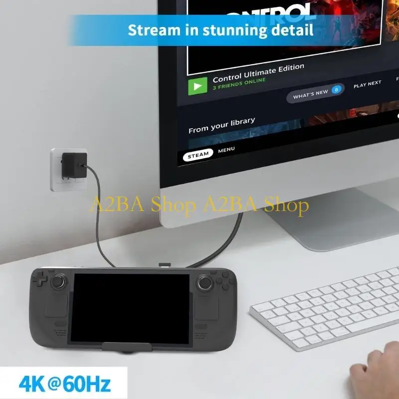 

Док-станция для игровой консоли A2BA для ТВ-базы Steam-Deck, совместимая с 4K, 60 Гц