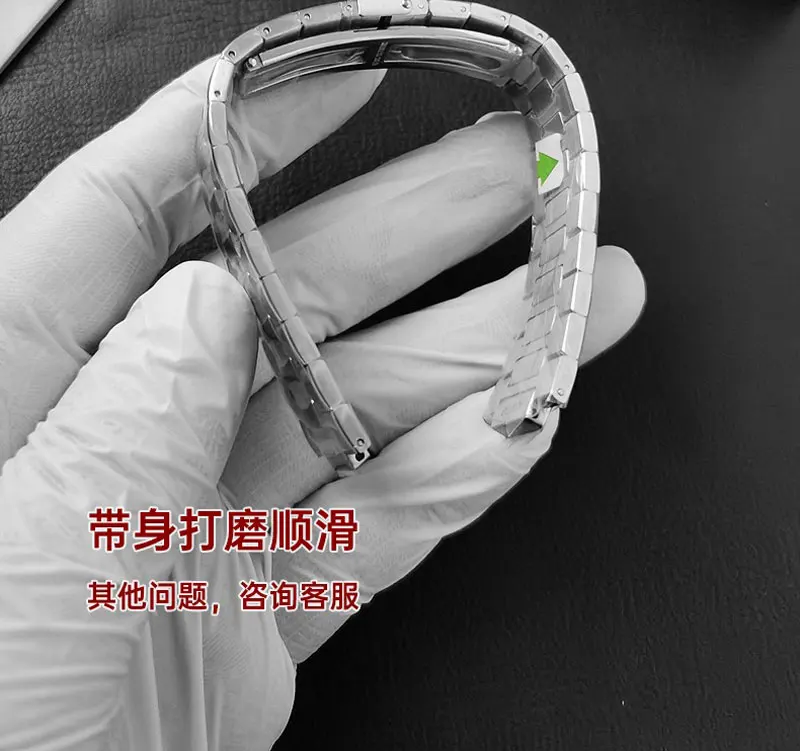 FUYIJIA Мужской индивидуальный NAUTILUS 5711 Старые оригинальные ремешки для часов 25 мм выпуклый ремешок 13 мм из нержавеющей стали 316L браслет с пряжкой-бабочкой