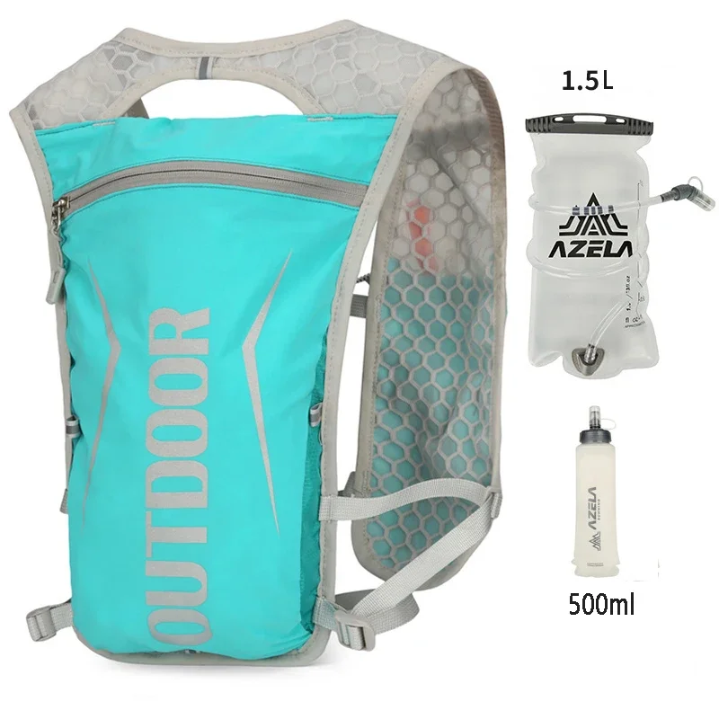 Outdoor Running Backpack Lightweight Water Bag Hydration Jogging Vest Marathon Vest Bag Off-road Hiking Cycling Backpack 1.5L