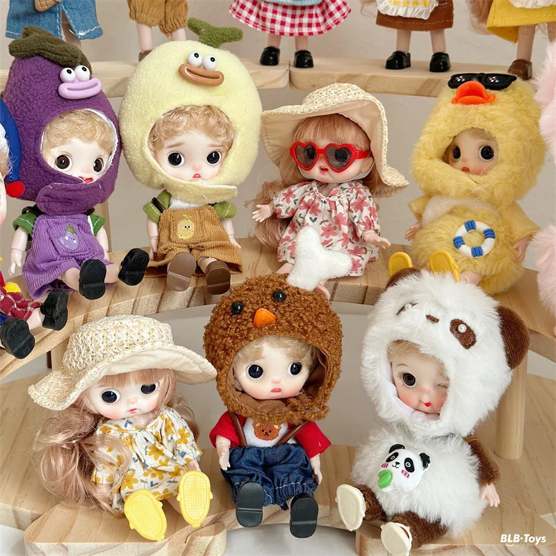 

Mini Ob11 Bjd Doll Accessories Obitsu 11 Clothes Dolls For Girls Boy Toys Baby Kawaii Anime Toy Cute Items Miniature Costume