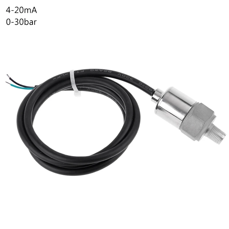 0-10/20/30bar Pressure Transmitter Transducer Sensor Oil Water 1/8\