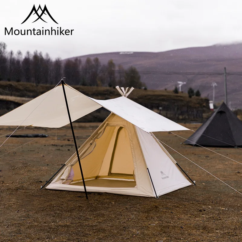 

The Mountain's Outdoors New Camping Nissan Tent Waterproof and Sunproof with Pyramid Canopy Tent Set