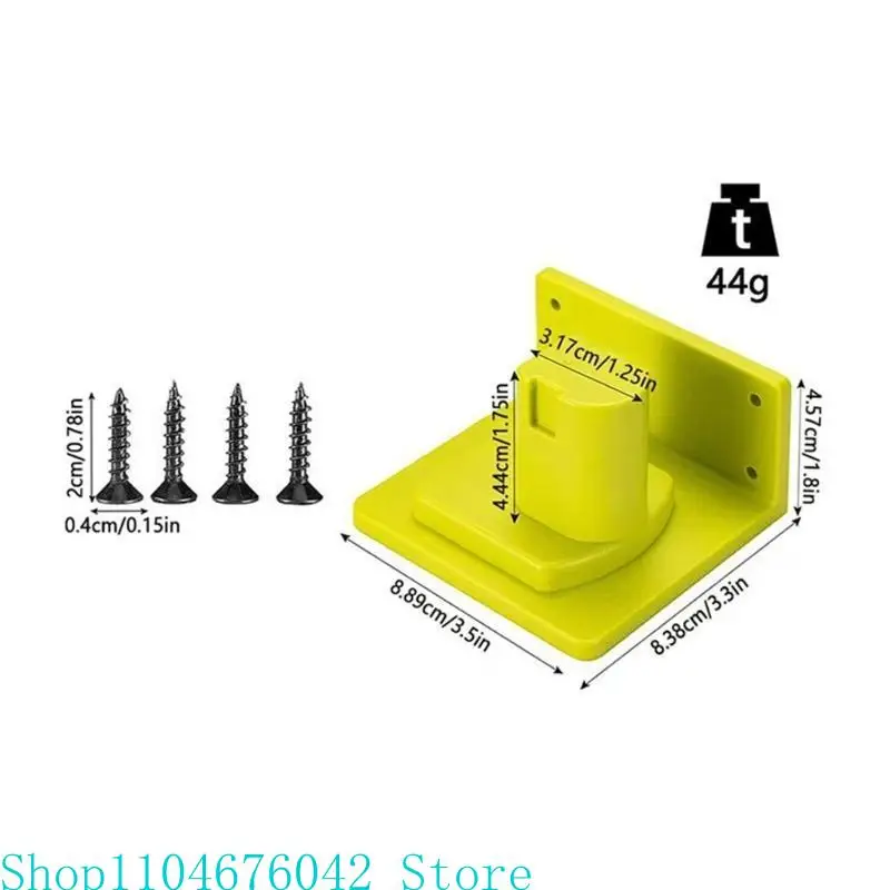 

5asd Tool Mount Holder Plastic Electric Tool Battery Dock Holder for 18V Battery Tool Heavy Duty Power Tool Hanger Accessories