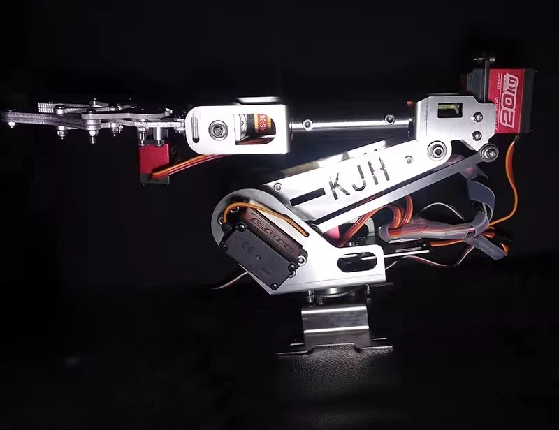 

6-Degree of Freedom Robotic Arm Mechanical Claw Teaching Robot Platform Kit Digital Servo