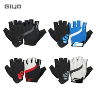 Giyo Cycling Half Finger Gloves Breathable Lycra Fabric GEL Anti-slip Damping MTB Road Bike Gloves Bicycle Fingerless Mitens