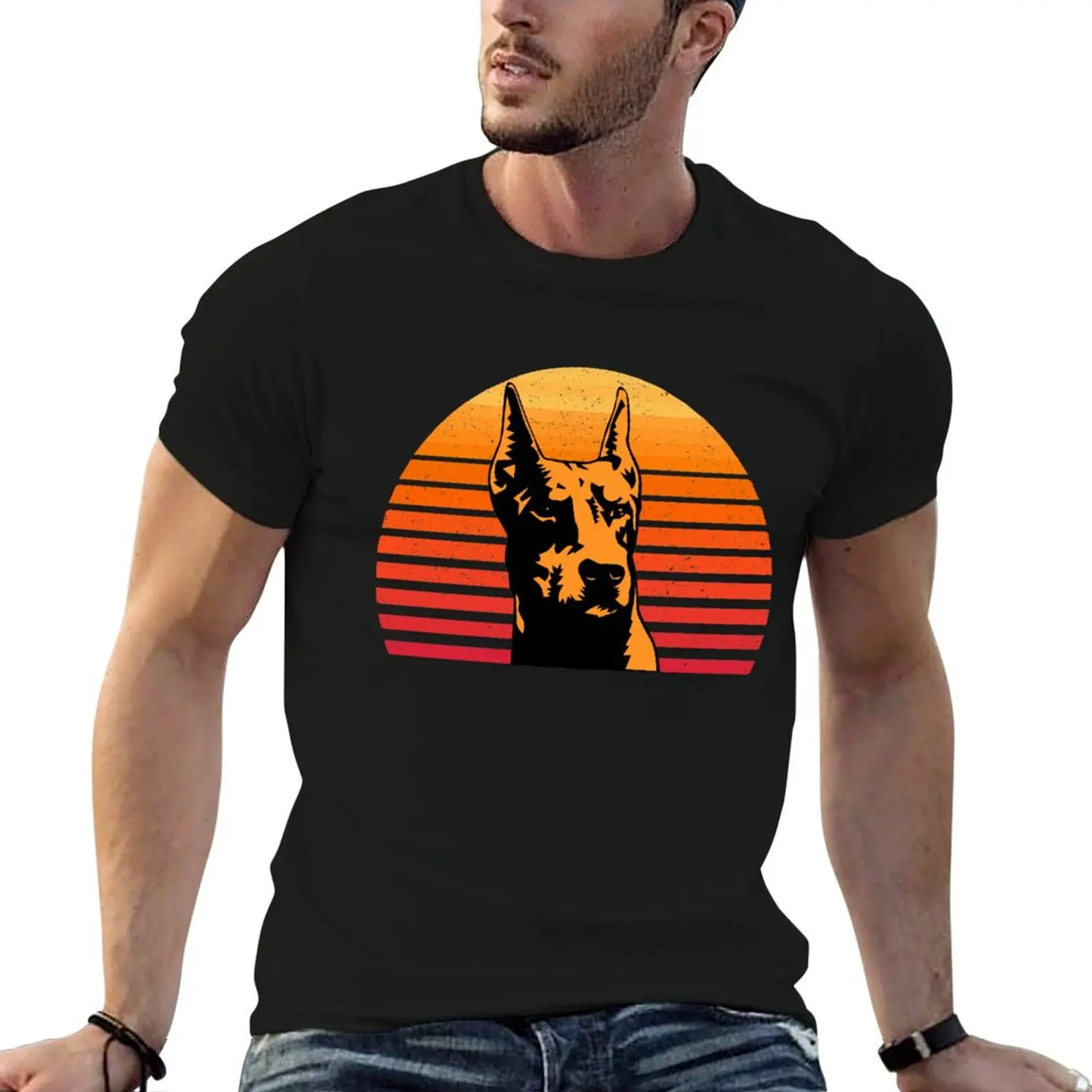 

Doberman Vintage dog - Doberman DAD and MOM Gift T-Shirt hippie clothes heavyweights graphic shirts mens t shirts pack