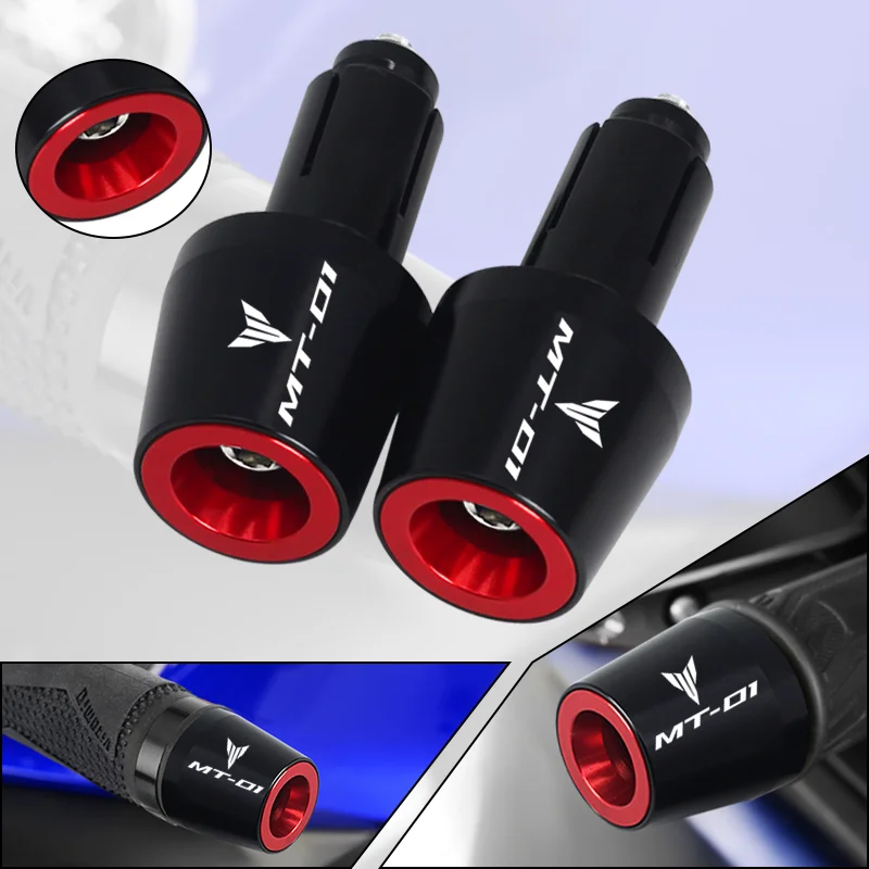 

For Yamaha MT-01 MT-10 MT01 MT10 mt01 mt10 7/8" 22MM Handle Bar Grips Ends Handlebar Counterweight Cap Plug Sliders Motorcycle