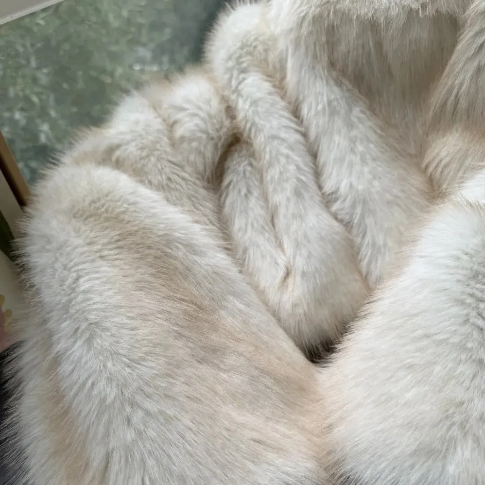 Fur Coat Short Tocas Fur Women's Casual European and American Street Style Fox Fur Women's Clothing