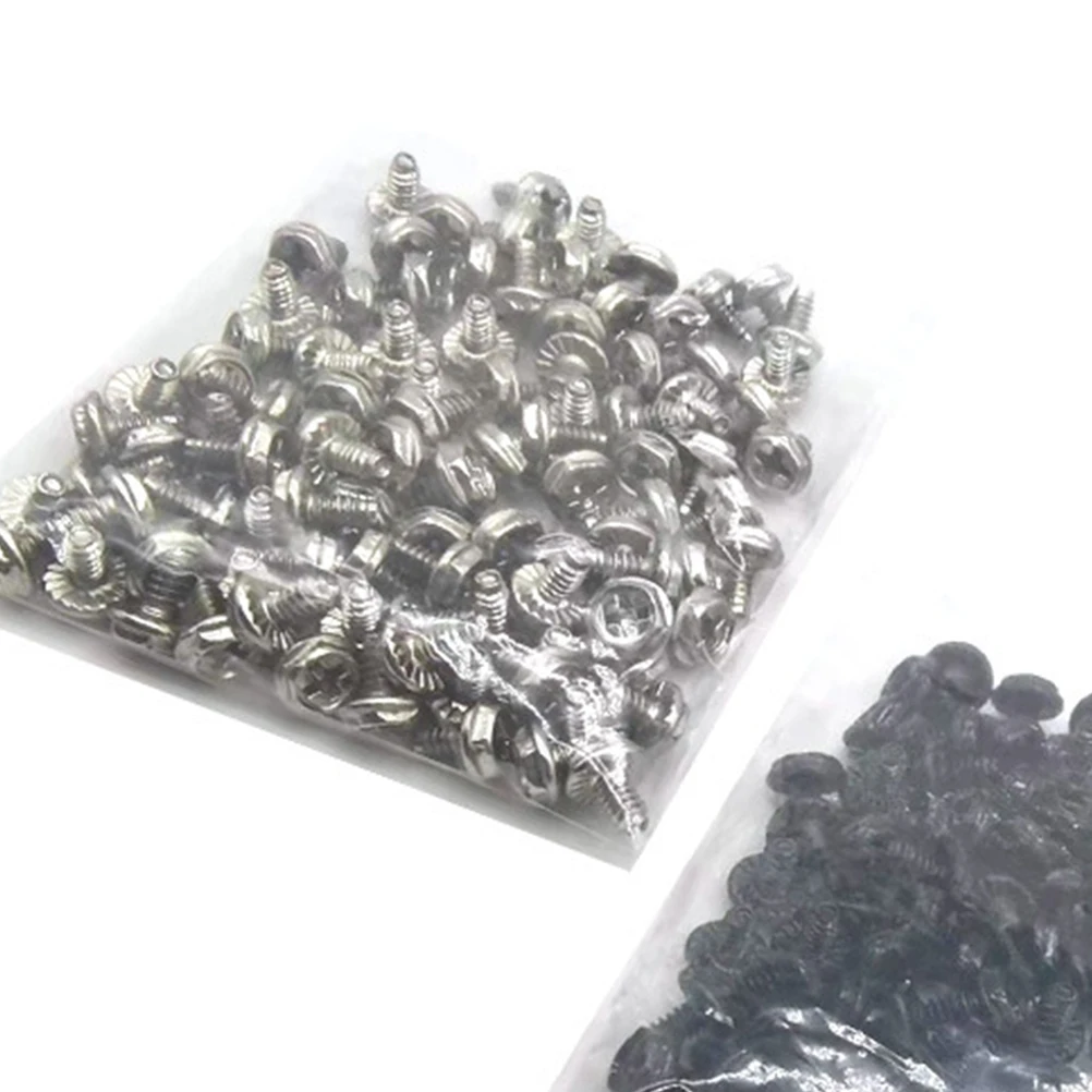 

100 pcs Computer Screws Fastener Silver 6#-32* Fastener Laptop Power Supply Round Head Hardware