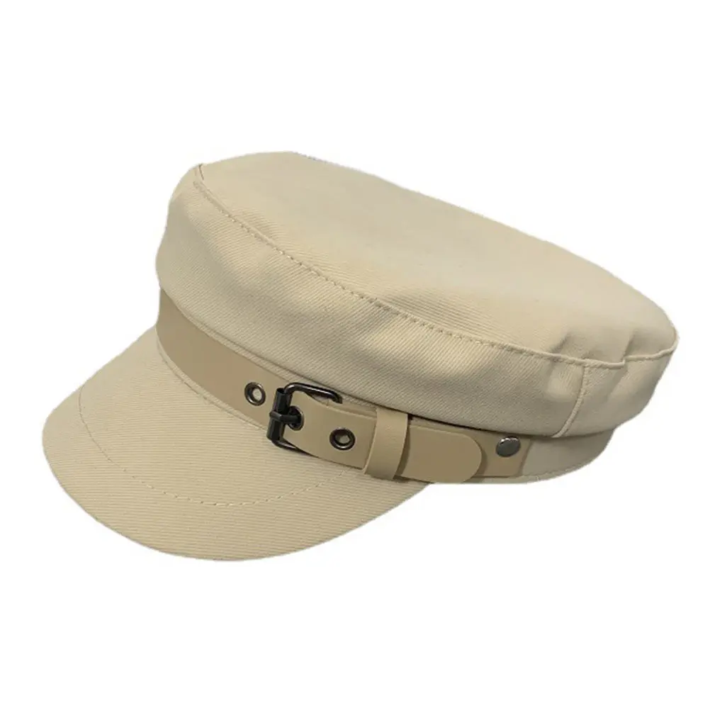 

Buckle Style Beige Polyester Cotton Women Hat Casual Women Beret Girl Beret All match Work