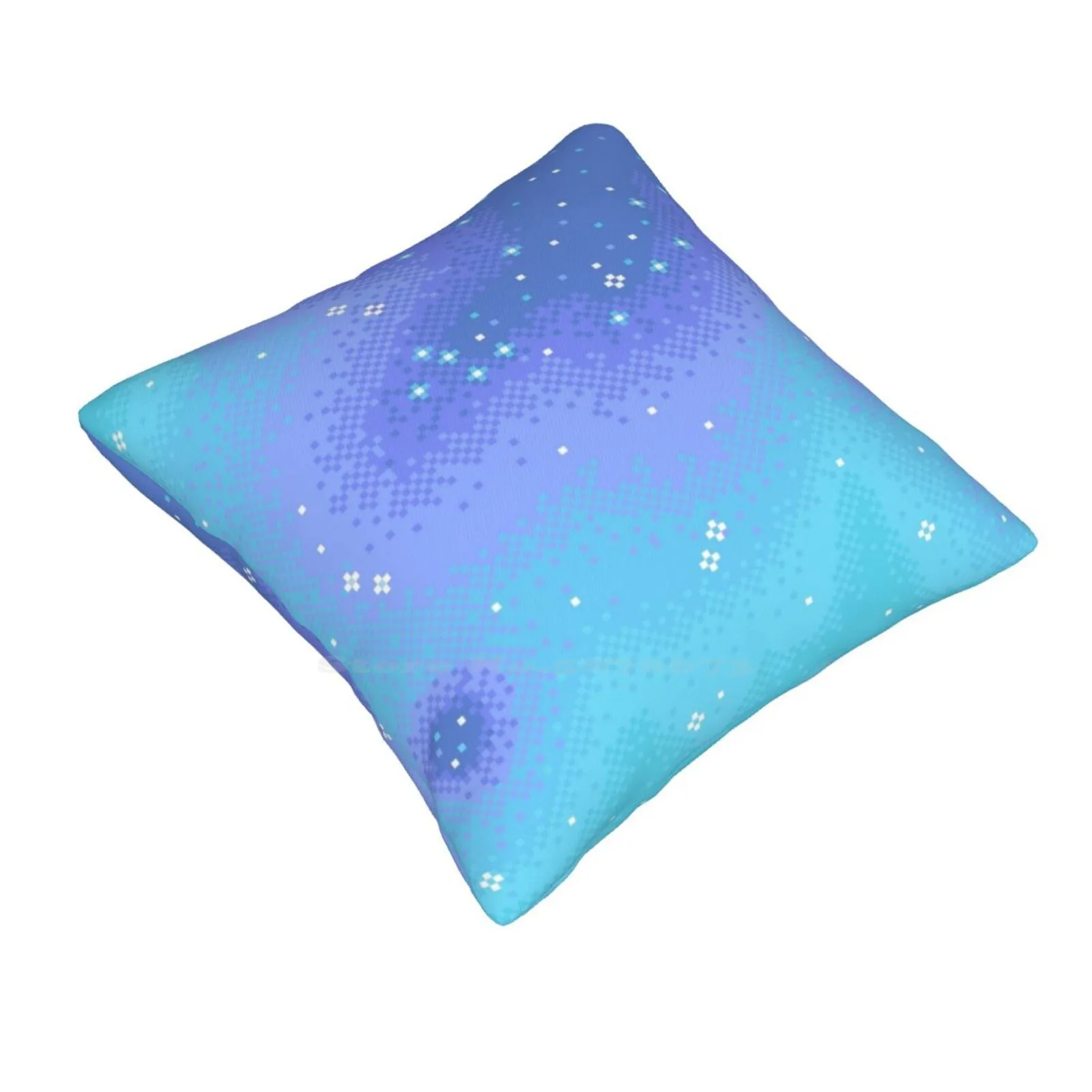 Twilight Nebula Bedroom Office Hug Pillowcase Pixel Art Pixels Starscape Cosmos Sky Blue Pastel Purple Lavender Nebula Void 8