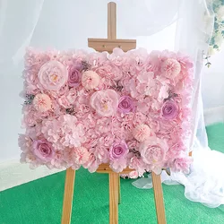 Wedding Decor Artificial Flower Wall Christmas Home Background Decor Handmade Flower Board Wall Decor Flower Party Bedroom