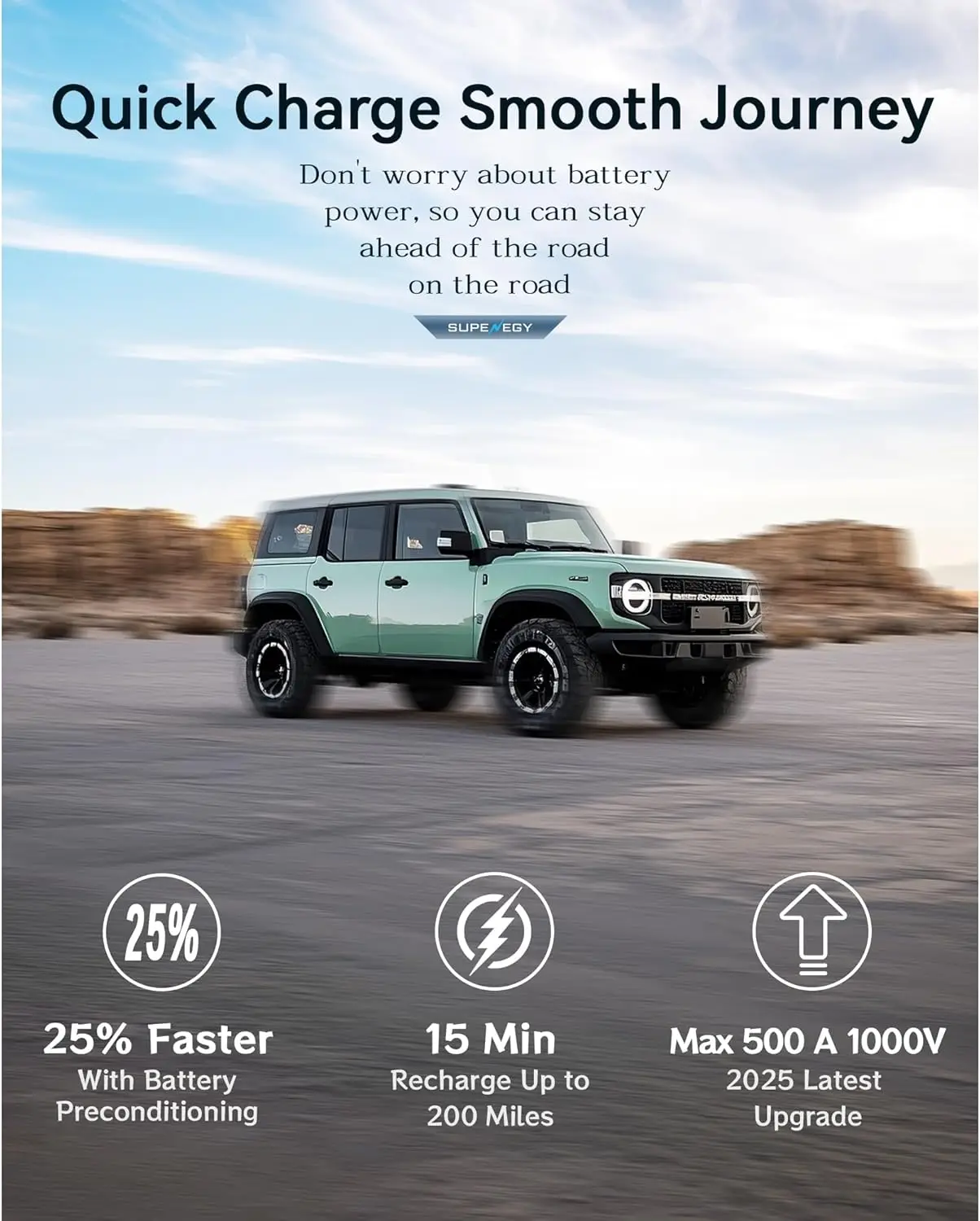 محول SuperAdapter Max 500A 1000V NACS إلى CCS لسيارة Rivian، Ford، Mustang، فولفو، Polestar، GM EVs شحن سريع