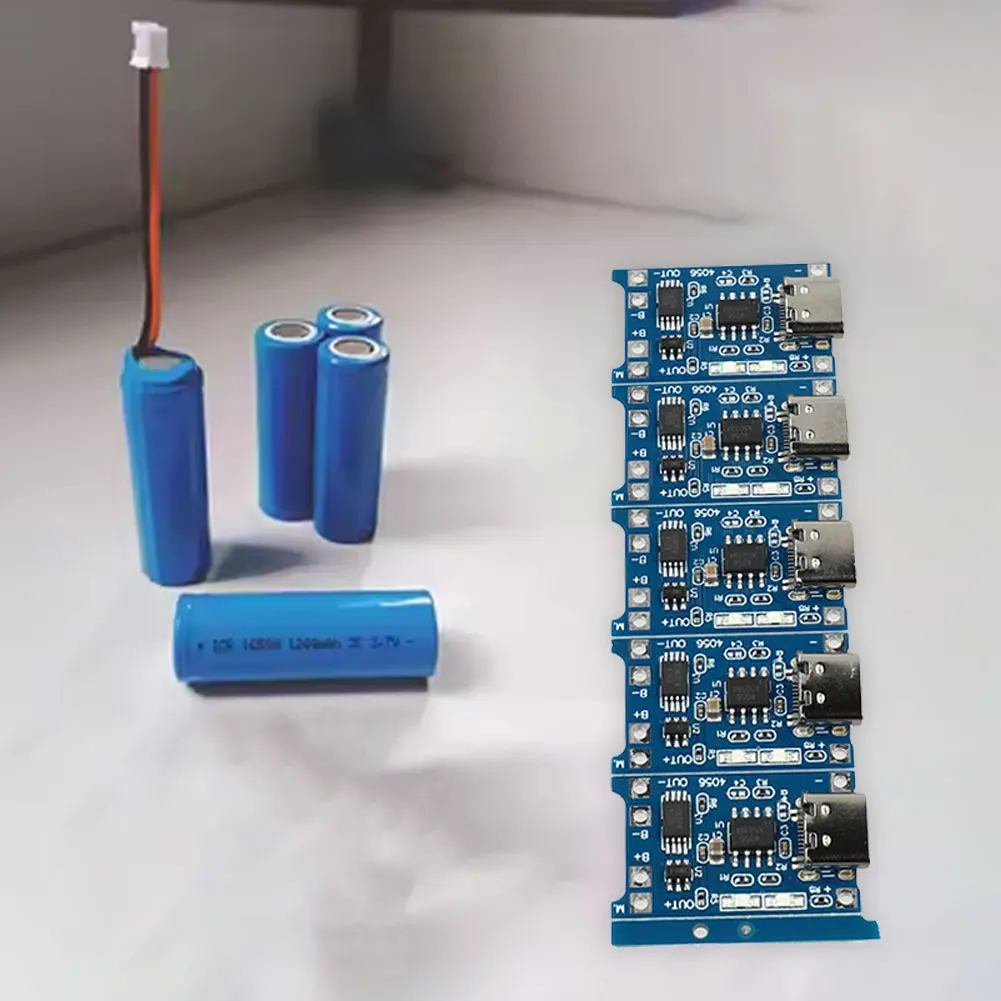 5Pcs Type C USB 5V 1A Li-ion Lithium For Battery Charging Board With LED Indicator For DIY Power Bank For Charger