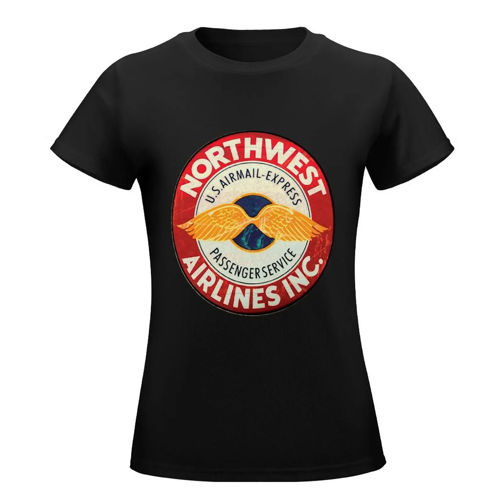 Northwest Airlines T-Shirt tops graphics Female clothing animal print shirt for girls woman t shirt