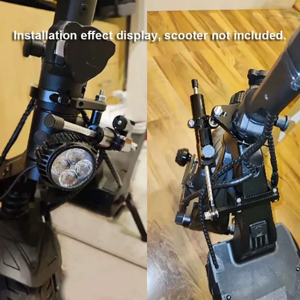 For Kukirin G2 Master Scooter Stabilizer Steering Damper Mounting Electric Scooter Aluminum Alloy Modification Bracket Kit view 4