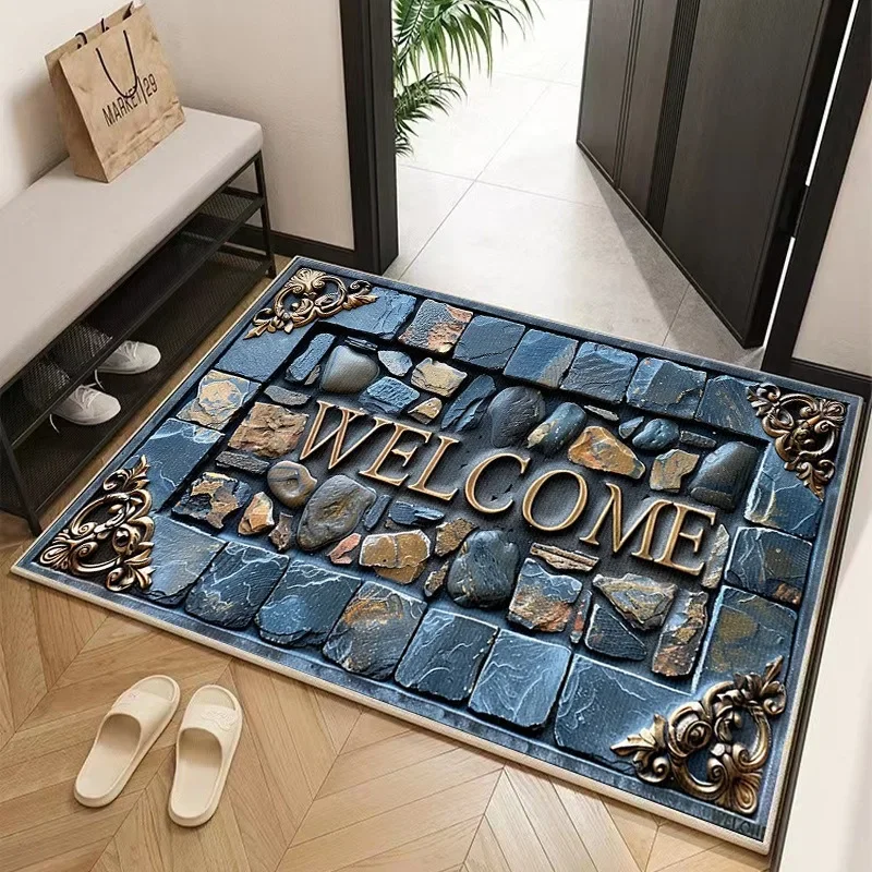 1pc, Kitchen non slip floor mats, home decor carpets, machine washable polyester floor mats, kitchen rug  welcome mat