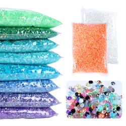 Jelly Color AB Color 2mm,3mm,4mm,5mm，6mm， Facets FlatBack Resin Rhinestone Nail Art Garment Decoration Stones