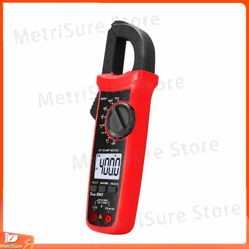 Digital Clamp Meter AC DC Voltage Tester True RMS 400A 600A Auto Range Multimeter Voltmeter Ohmmeter Continuity Diode Test