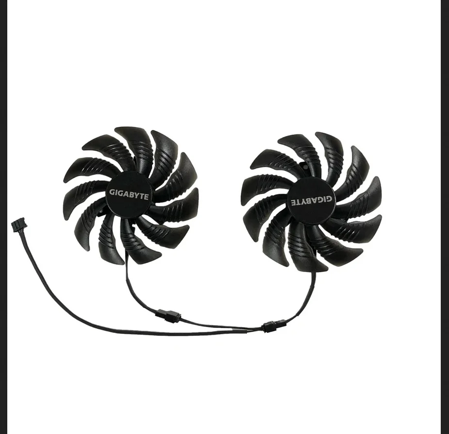 1 zestaw 87MM(90mm) T129215SU,Chłodzenie VGA,Wentylator kart graficznych,dla Gigabyte GV-RX570 GAMING,dla Gigabyte GV-RX580GAMING,dla Gigabyte GV-RX470WF2,dla Gigabyte RX480WF2,zastąpić PLD09210S12HH — zdjęcie 6