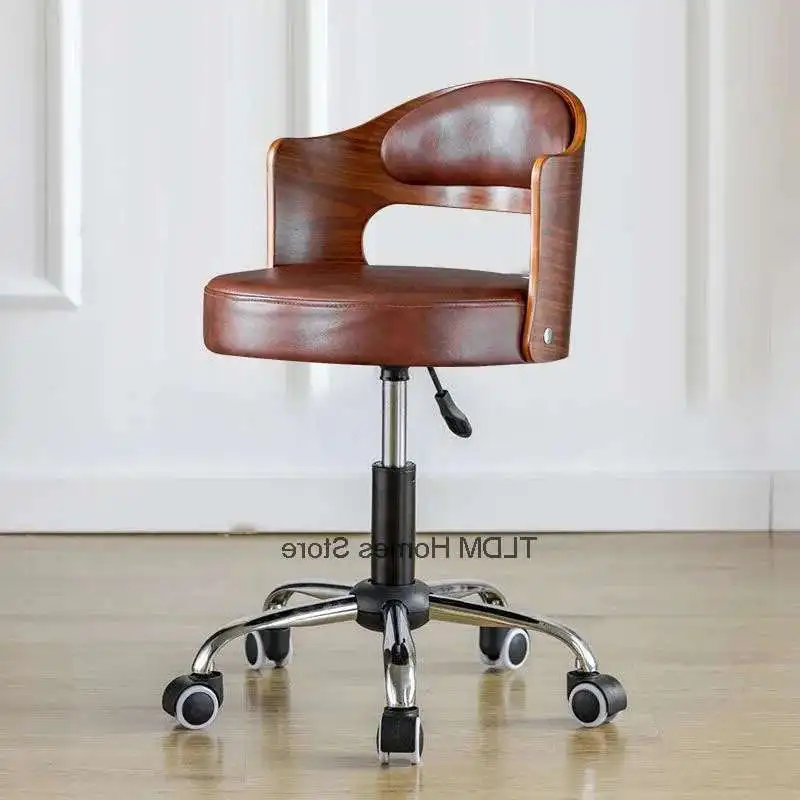 

Скандинавские простые подъемные офисные стулья, легкая роскошная офисная мебель, домашний компьютерный стул, удобное вращающееся игровое кресло с спинкой