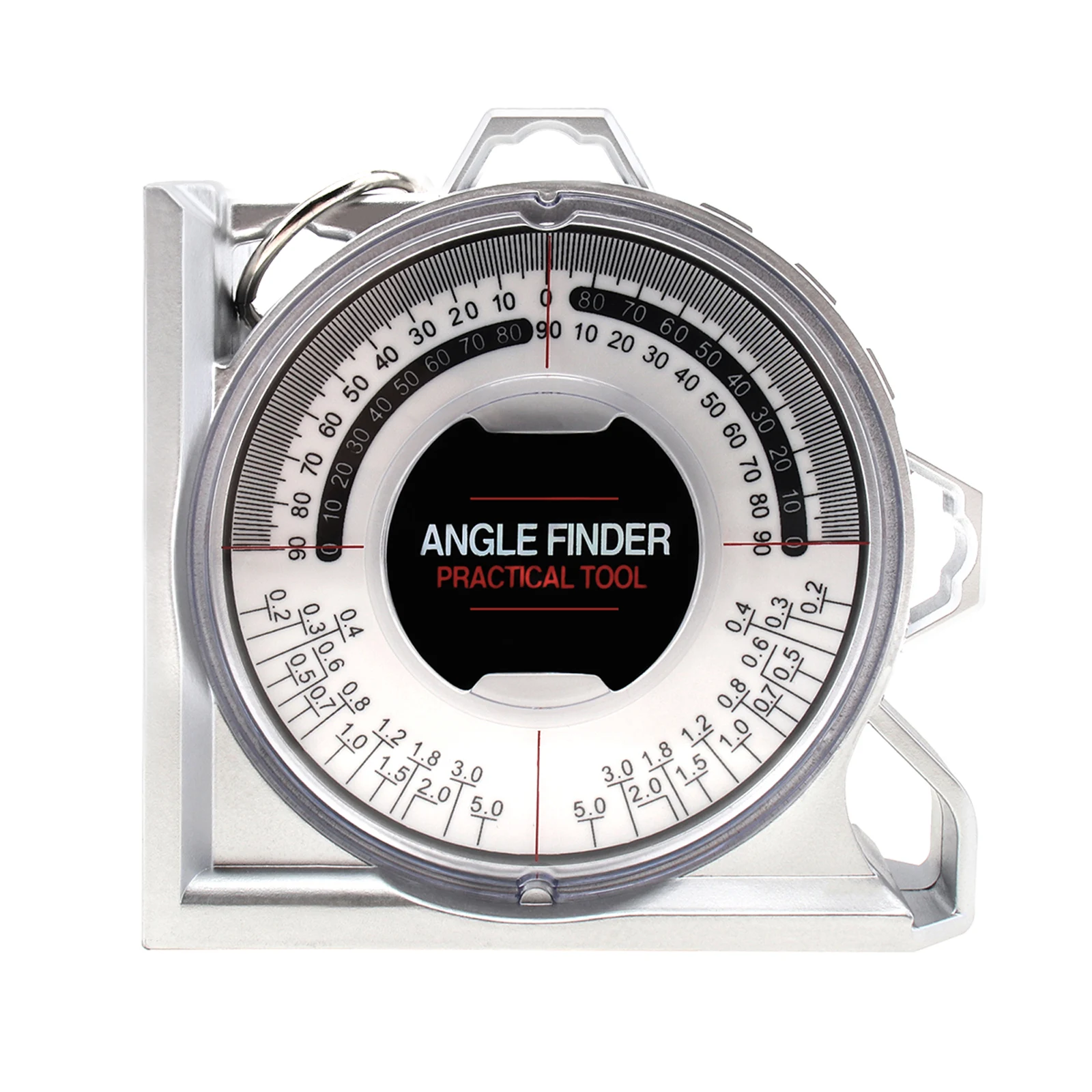 Dial Angle Finder Protractor Magnetism Inclinometer Level 0-180 Degree Angle Gauge Woodworking Measuring Tools Slope Scale Level