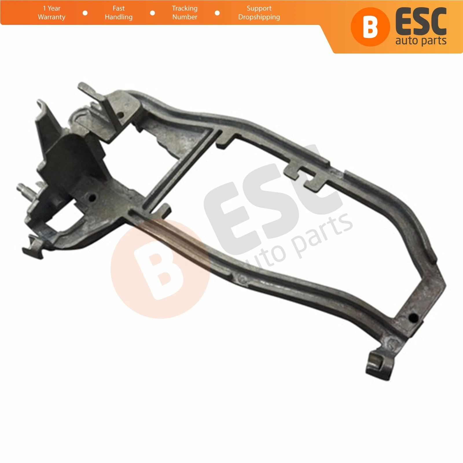 ESC Auto Parts EDP543 Outside Exterior Front Right Door Handle Carrier Repair Part For BMW X5 2000-2006:51218243616-R