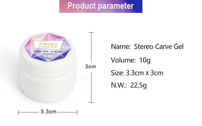 Venalisa Stereo Schnitzen Gel 5D Modellierung Skulptur Transparente Farbe PVC Gel Weichen Ring Design Tränken Weg Vom UV LED Nagel Maniküre – Detail 5