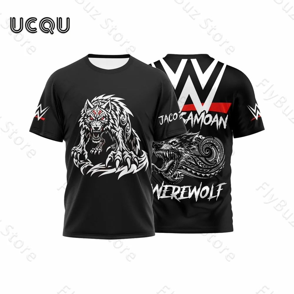 

Футболка JACOB FATU THE SAMOAN WEREWOLF, периферийные культурные рубашки, модные уличные дышащие удобные топы для мужчин, женщин и детей
