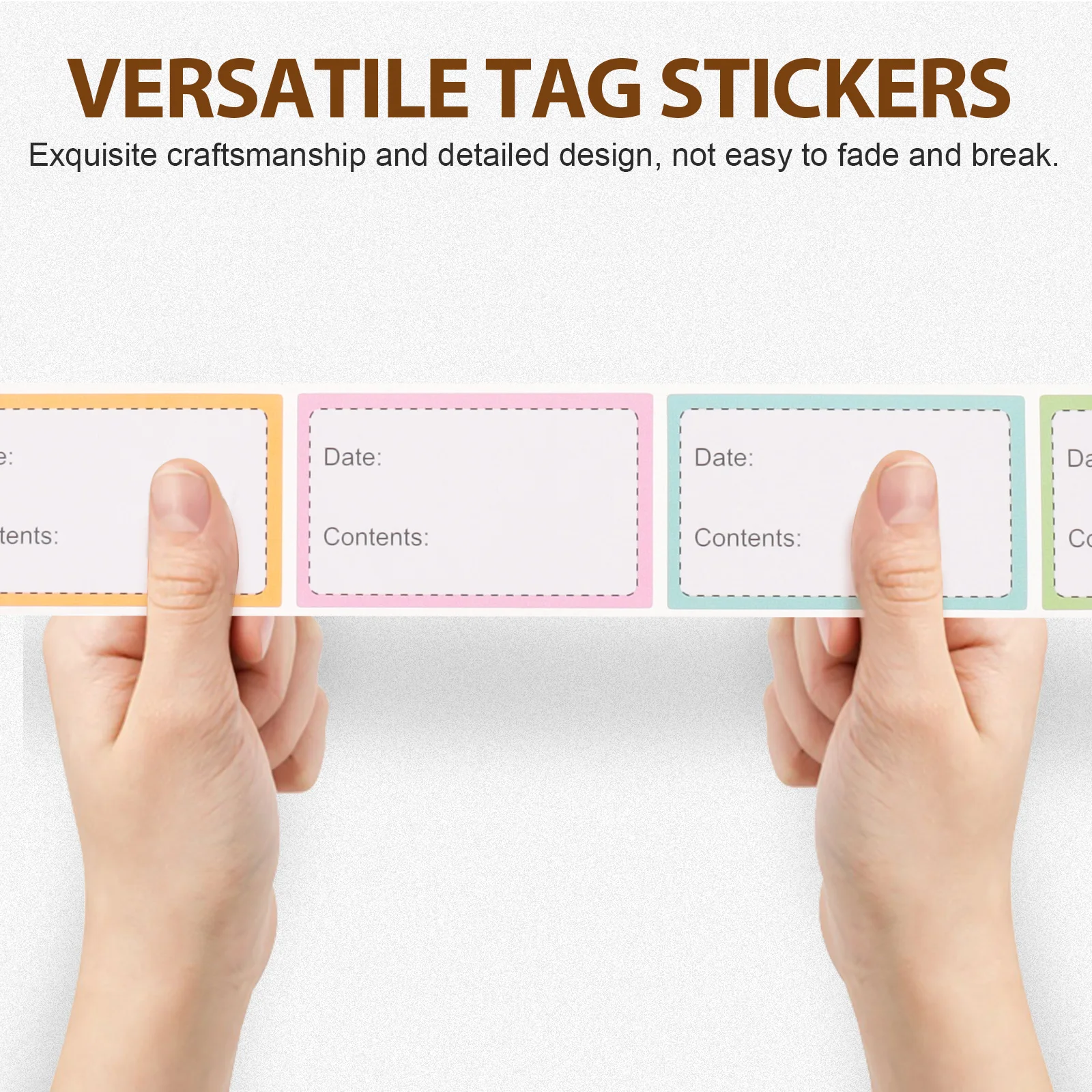 

5 Rolls Tags Blank Personalized Food Labels Fridge Removable Stickers Reusable Freezer Multipurpose Writing