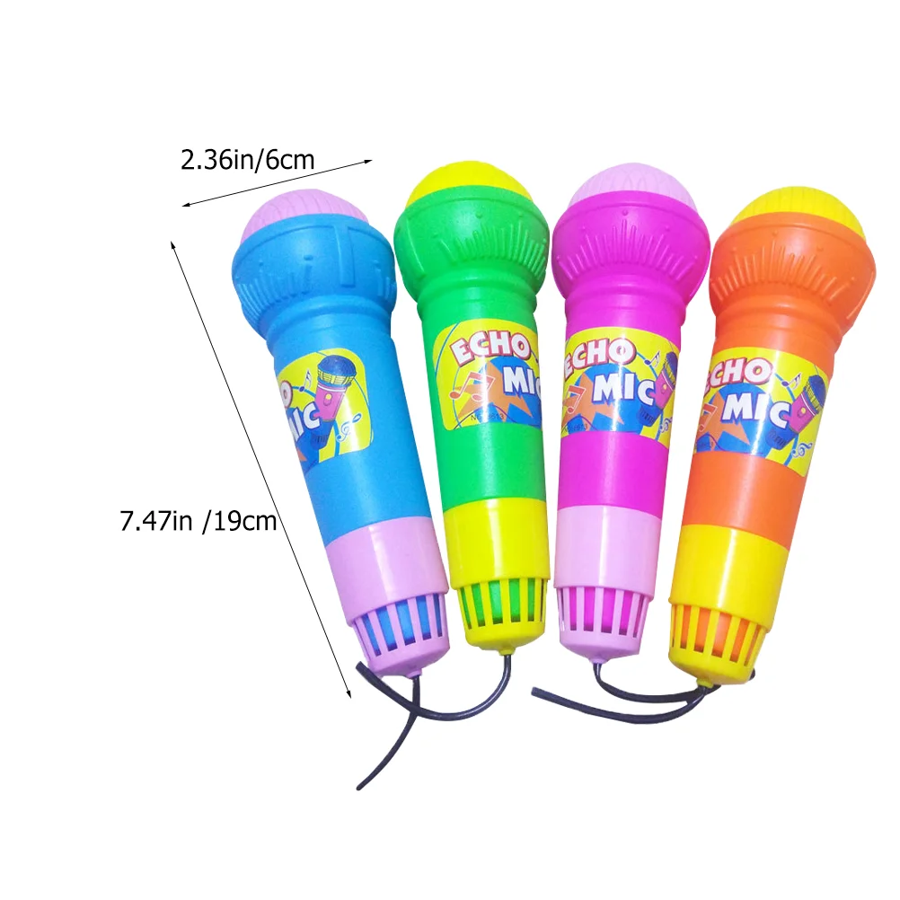 8 Pcs Children's Microphone Echo Microphones for Kids Mini Props Creative Model Plastic Toy Party