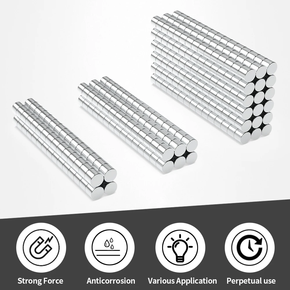 5 ~ 200 Stück kleiner runder Magnet 10 x 8 Permanenter NdFeB Superstarker, leistungsstarker Magnet imans N35 10 mm x 8 mm Neodym-Magnet