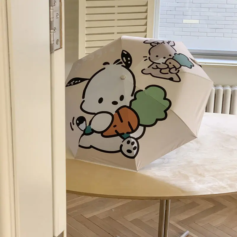 

Sanrio Umbrella Pochacco Folding Umbrella Cute Anime Cartoon Student Children Girl Campus Outdoors Portable Commute Sunshade