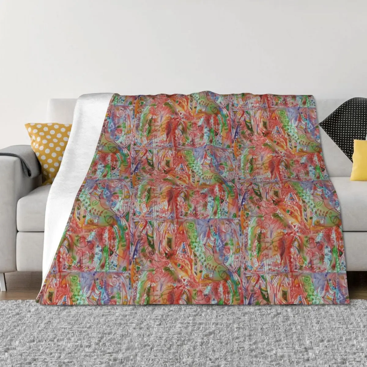 

A Song of Many Colours Throw Blanket Designers wednesday Warm Personalized Gift Blankets