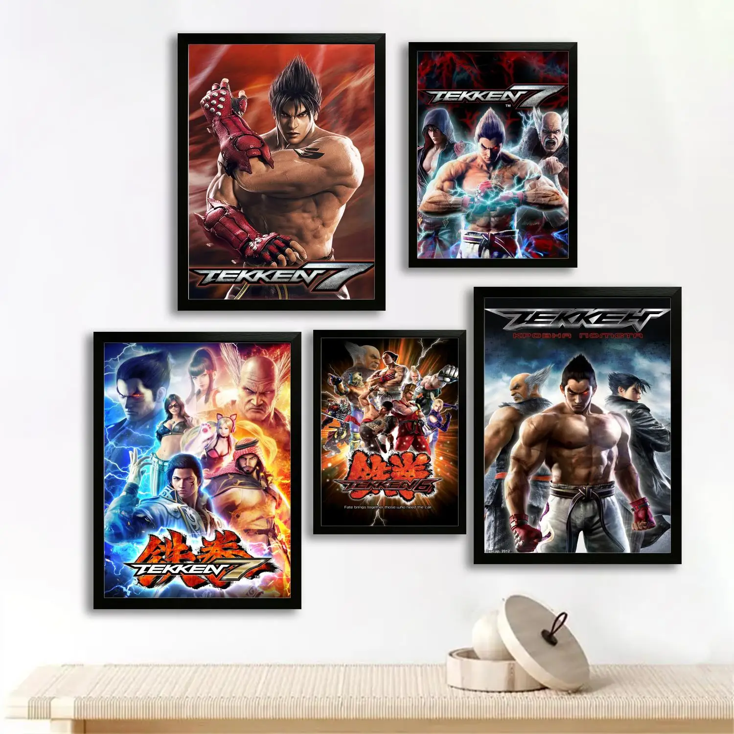 TEKKEN 7, холст, художественный постер с видеоиграми, настенная художественная картина, современные постеры с декором для семейной спальни, декоративная живопись