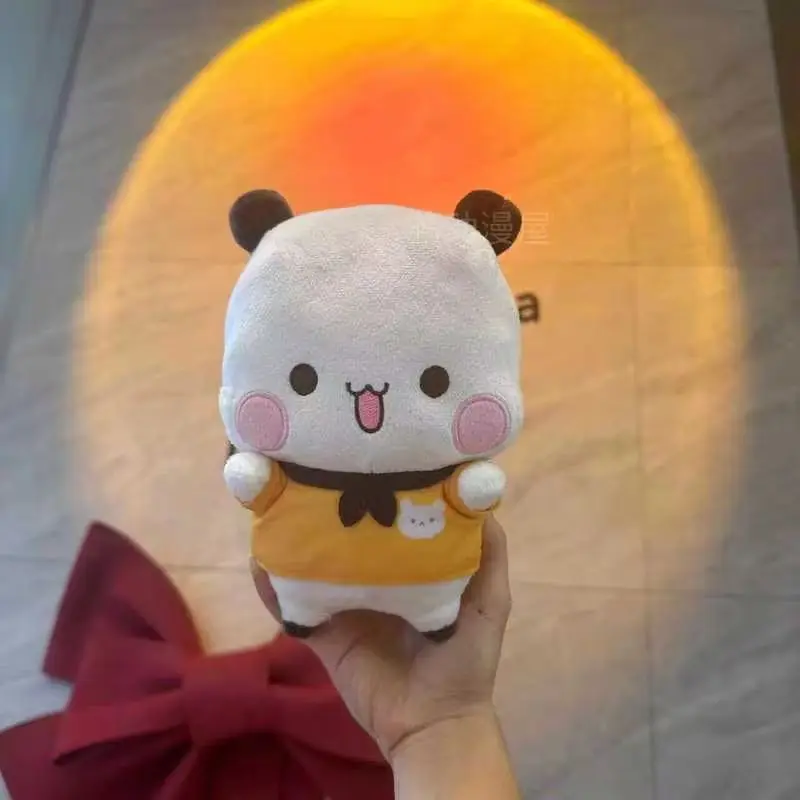 20/36cm bubu e dudu kawaii recheado macio travesseiro brinquedo presentes do dia das crianças para crianças panda pelúcia bonito dos desenhos animados panda urso boneca