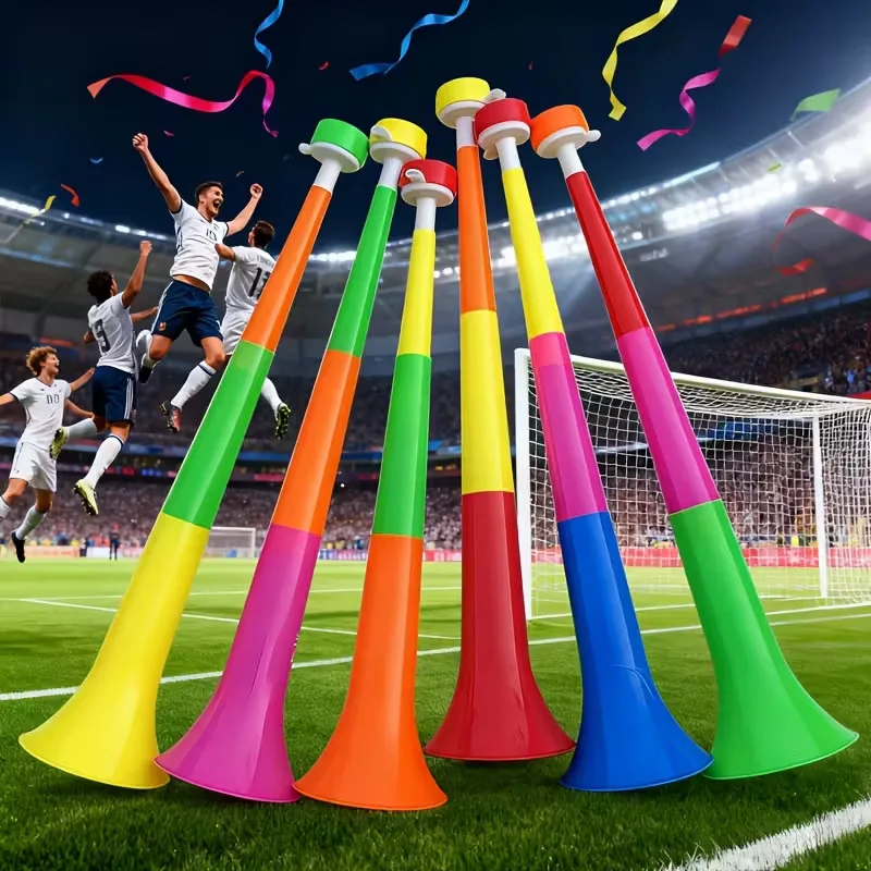 Foldable horn, cheering tool, suitable for sports events, football matches, outdoor parties (color random)